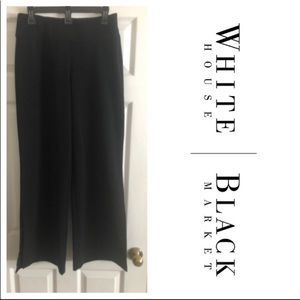 WHBM Black Pants with Slit Legs